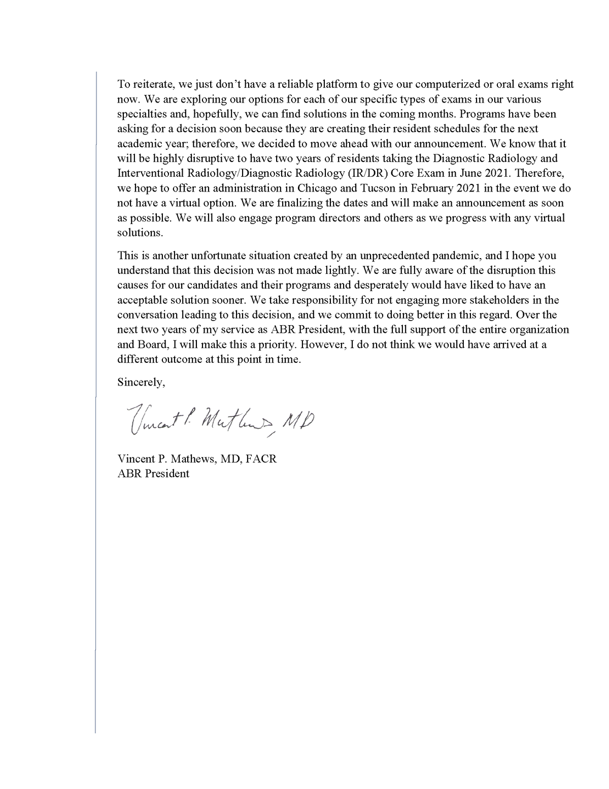Dr. Mathews Letter page 2