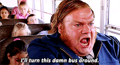 Image result for chris farley  bus gif