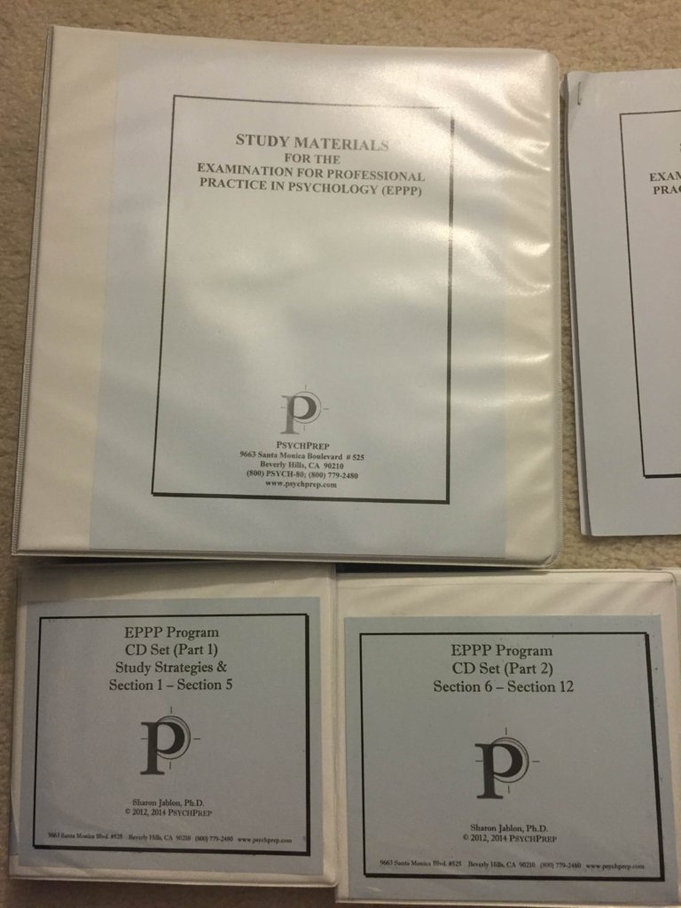 For Sale - EPPP Study Materials - AATBS &amp; PsychPrep for Sale 