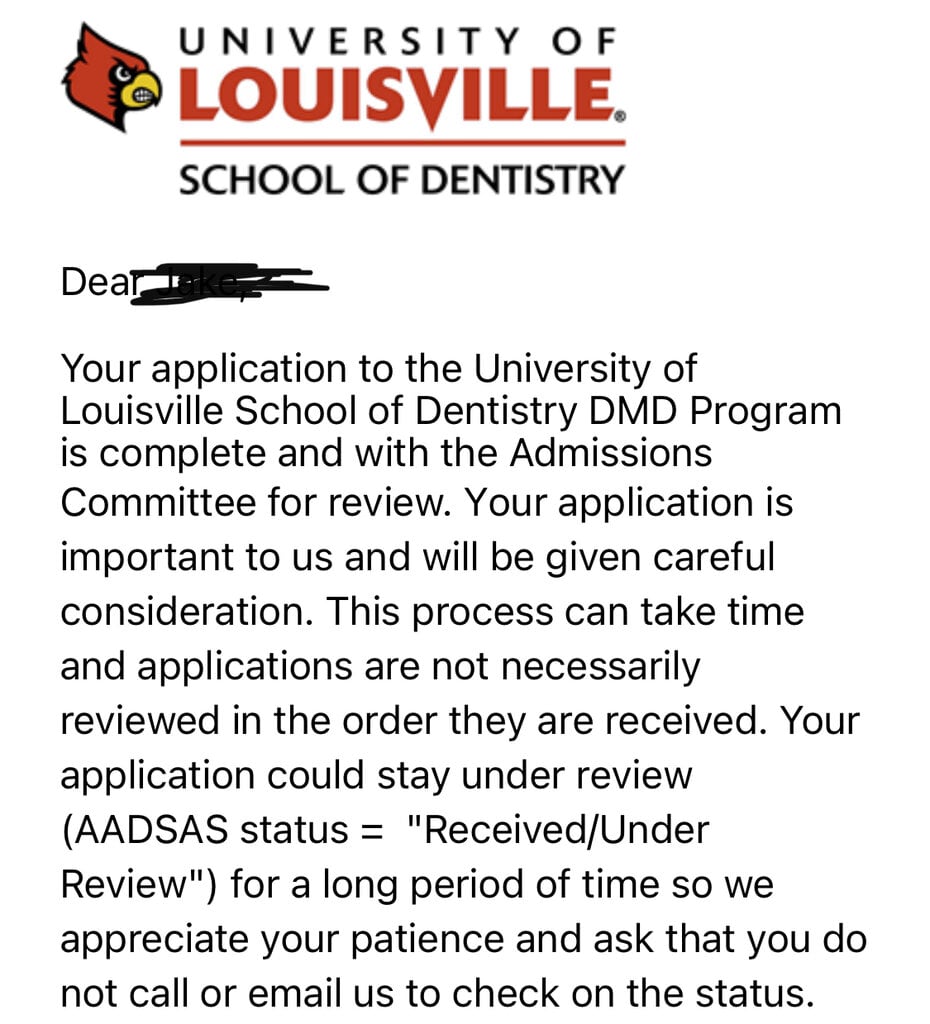 University of Louisville School of Dentistry Student Interview