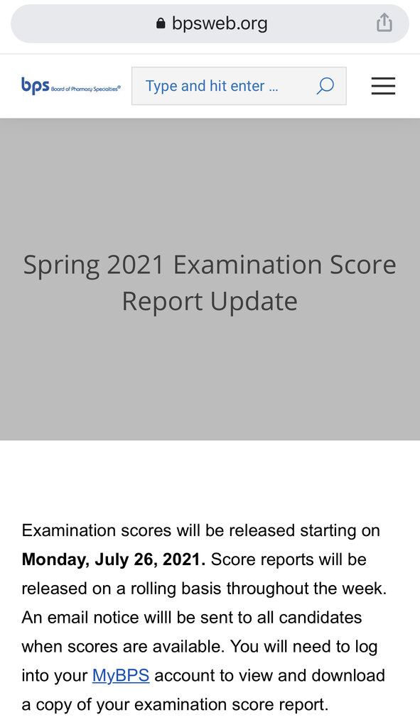 BPS Exam Results Release Date History Thread Student Doctor Network