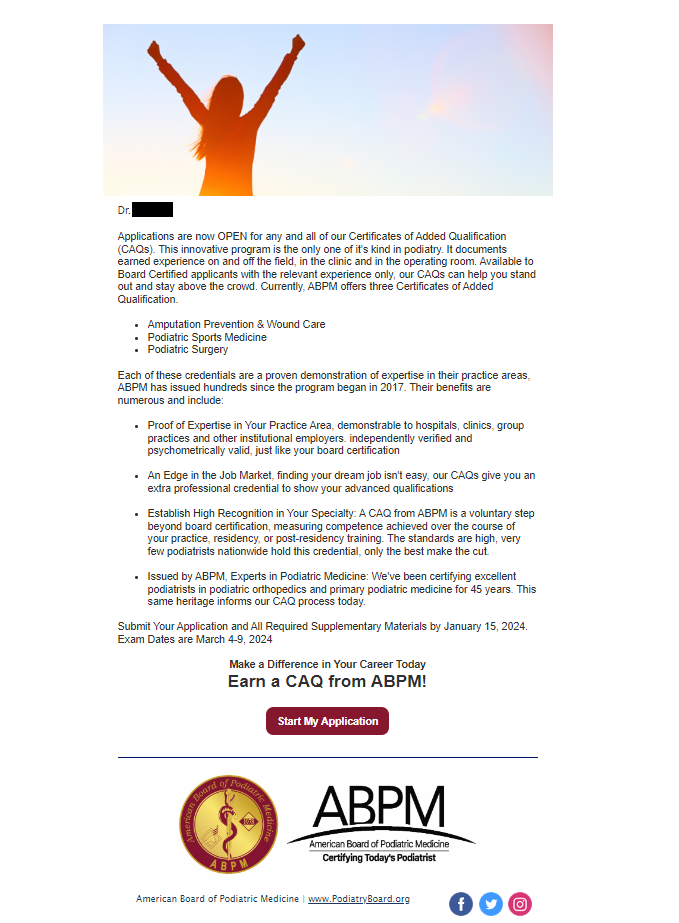 Podiatric Sports Medicine Student Doctor Network