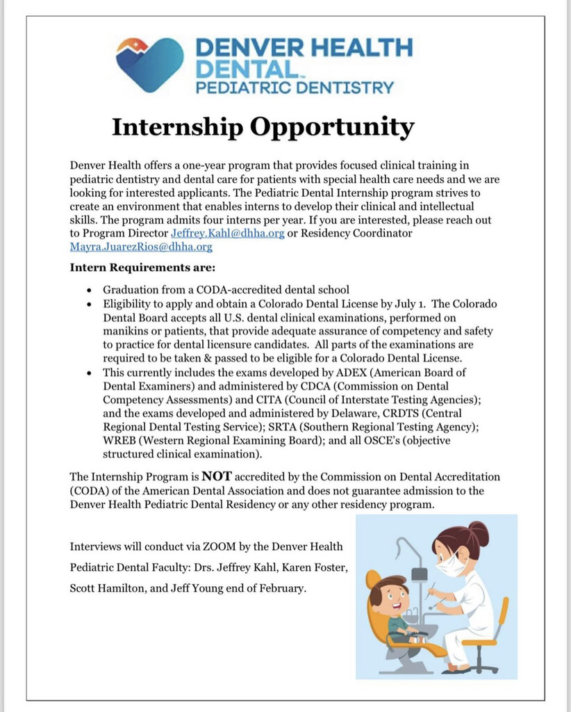**Official PASS 2024 Pediatric Dentistry Residency Interviews
