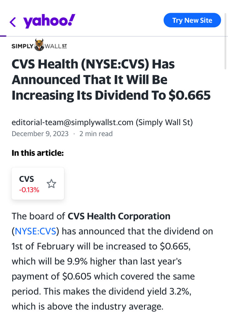 CVS cut staffing, closed 10 of stores so it can increase dividend