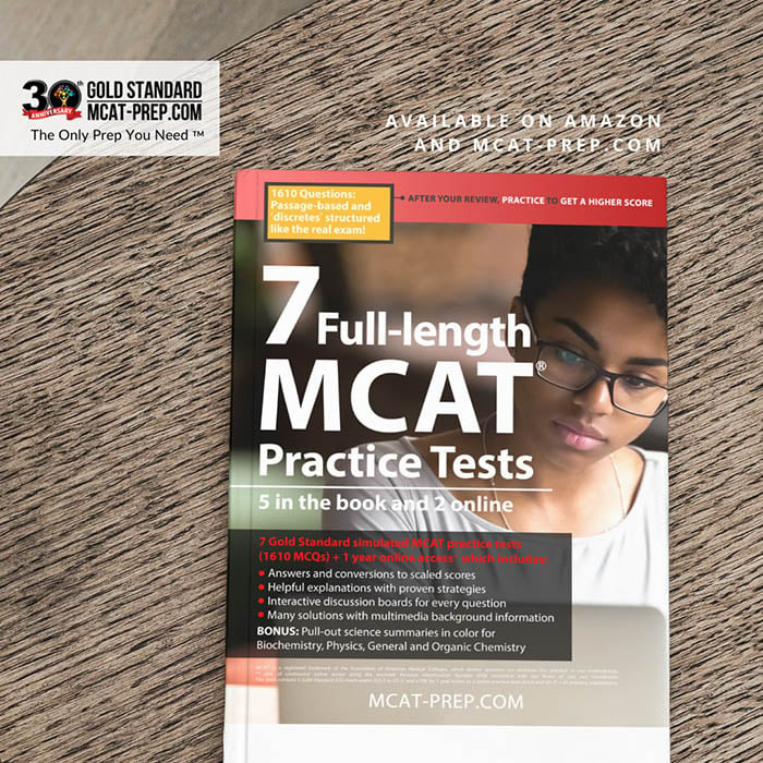 mcat book with 7 full length mcat practice tests by gold standard.jpg