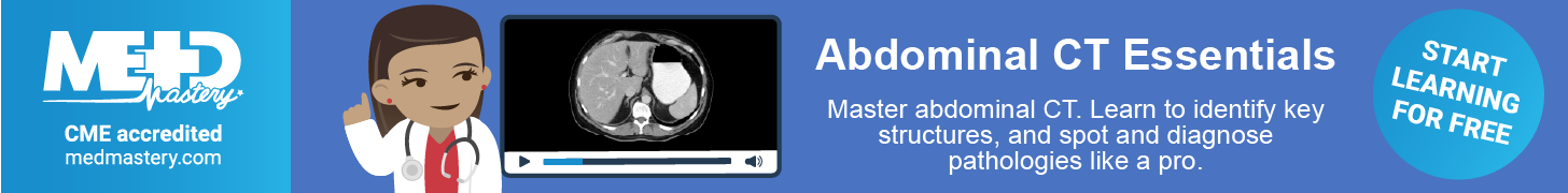 Medmastery Banner for Abdominal CT course