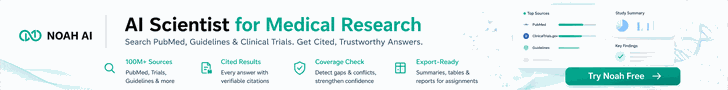 NoahAI for Medical Research : 100M+ Sources.