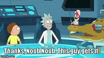 rick-and-morty-noob-noob.gif