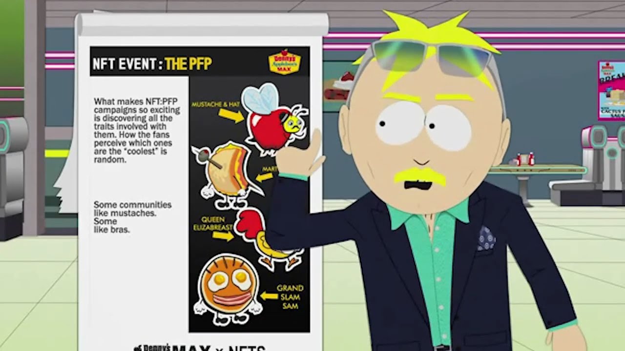 Adult Butters Explains NFTs to Denny's (South Park POST COVID - Part 2) -  YouTube