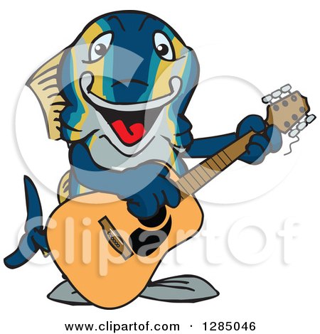 1285046-Clipart-Of-A-Cartoon-Happy-Tuna-Fish-Playing-An-Electric-Guitar-Royalty-Free-Vector-Illustration.jpg