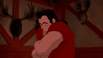 hairy beauty and the beast GIF